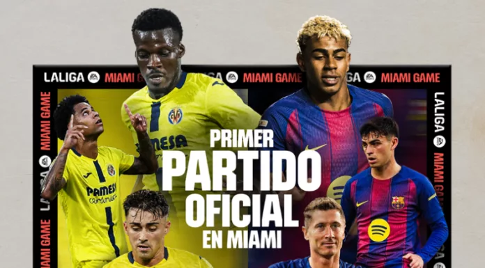 LaLiga confirmó que el partido entre el Villarreal y Barcelona se disputará en el Hard Rock Stadium de Miami.