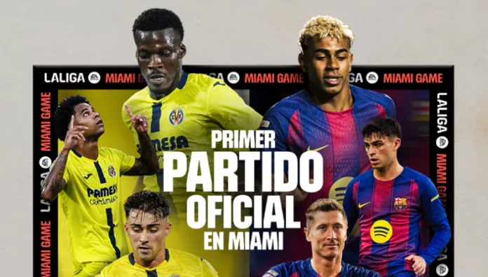LaLiga confirmó que el partido entre el Villarreal y Barcelona se disputará en el Hard Rock Stadium de Miami.