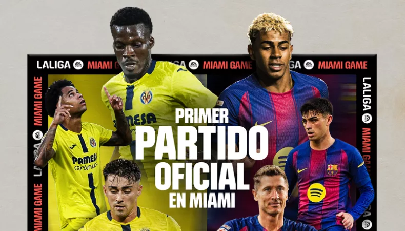 LaLiga confirma partido en Estados Unidos, Barça responde LaLiga confirmó que el partido entre el Villarreal y Barcelona se disputará en el Hard Rock Stadium de Miami.