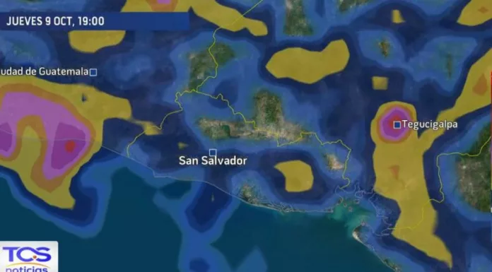 Ingresará humedad desde el Pacífico, por acercamiento de la Zona de Convergencia Intertropical y Onda Tropical. Lluvias para esta tarde-noche.