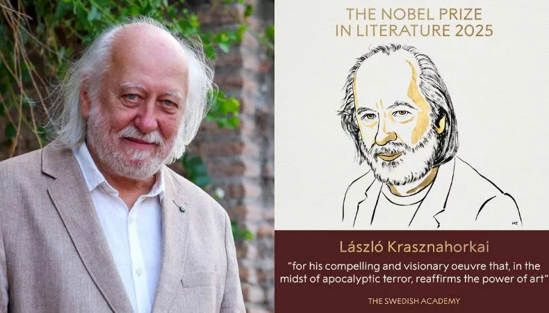 El autor húngaro de 71 años fue galardonado con el Premio Nobel de Literatura 2025 por una obra “convincente y visionaria” que, según la Academia Sueca, reafirma el poder del arte incluso frente al caos.
