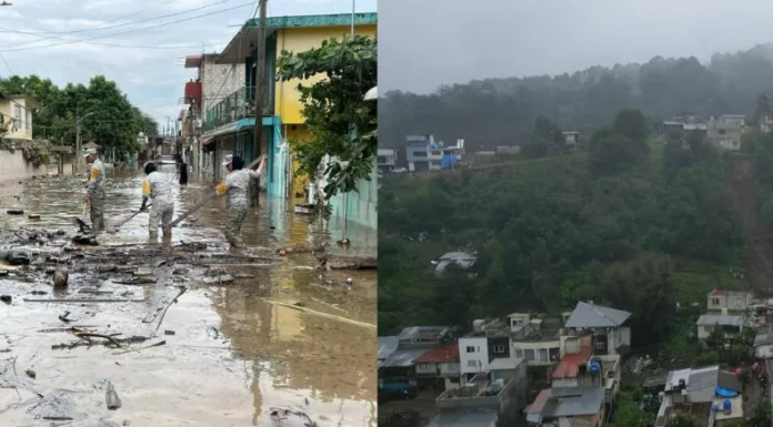 Las lluvias torrenciales que afectan desde la semana pasada varios estados del centro y el este de México han dejado más de 60 muertos y una cantidad similar de desaparecidos.