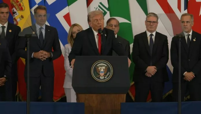 Tenemos paz en Oriente Medio, afirma Trump en cumbre sobre Gaza en Egipto El presidente estadounidense Donald Trump proclamó la “paz en Oriente Medio” tras firmar con los líderes de Egipto, Catar y Turquía un acuerdo para poner fin a la guerra en Gaza.