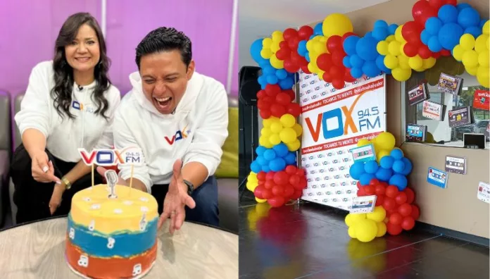 ¡29 años tocando tu mente! VOX FM celebra su aniversario La emisora 94.5 FM celebra hoy casi tres décadas de acompañar a los salvadoreños con buena música y energía contagiosa. Locutores, oyentes y colegas de televisión se unen este 14 de octubre a una transmisión especial llena de anécdotas, agradecimientos y sorpresas.