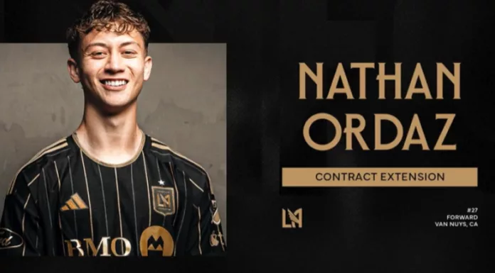 Los Angeles FC anunciaron la ampliación del contrato de Nathan Ordaz hasta la temporada 2029 del campeonato estadounidense.