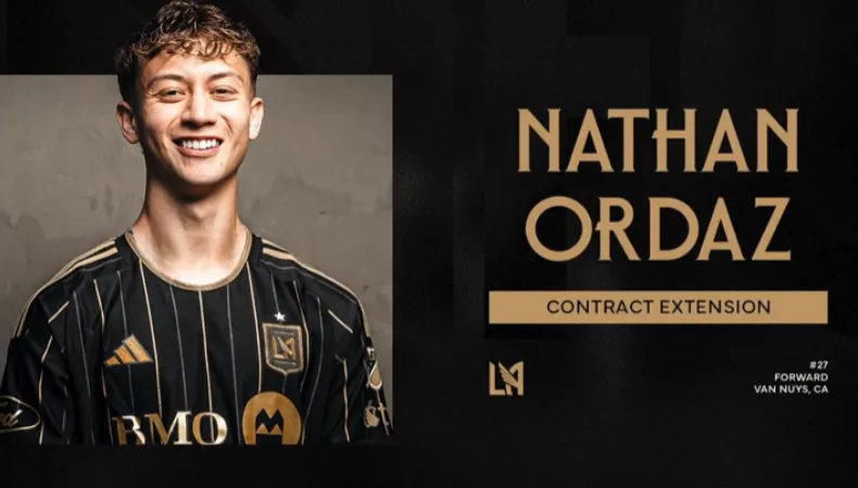 Los Angeles FC anunciaron la ampliación del contrato de Nathan Ordaz hasta la temporada 2029 del campeonato estadounidense.