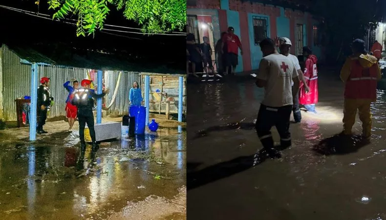 Varias emergencias se registraron en las últimas horas a causa de las lluvias en la zona oriental del país, especialmente en el distrito de Pasaquina, La Unión Norte, según reportes de Protección Civil.