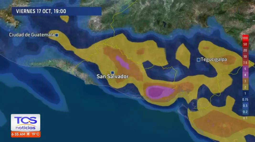 Las lluvias estarán presentes en varias zonas de El Salvador, a partir del mediodía. Radares meteorológicos indican altos niveles de humedad.