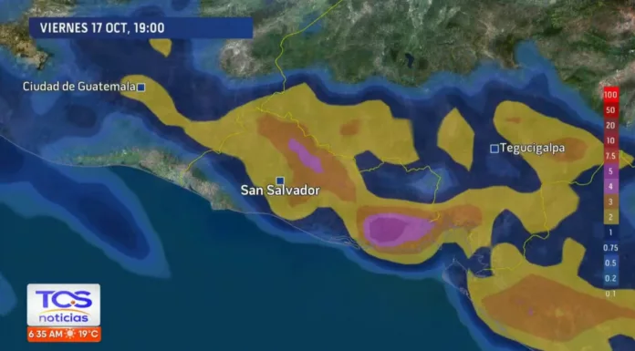 Las lluvias estarán presentes en varias zonas de El Salvador, a partir del mediodía. Radares meteorológicos indican altos niveles de humedad.