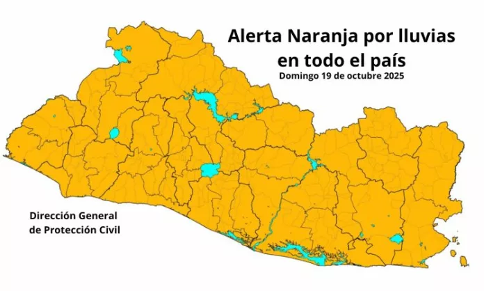 Alerta Naranja por lluvias a nivel nacional (1) Dirección General de Protección Civil emite alerta naranja en todo el territorio nacional debido a las lluvias por el paso de una vaguada