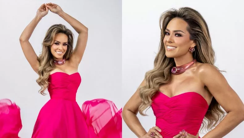 Luciana Sandoval se viste de rosa y revela los motivos detrás de su look Durante la sexta gala del programa