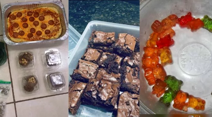 Autoridades reportaron la detención de un adolescente acusado de distribuir brownies, pizzas y gomitas elaboradas con drogas en centros escolares.