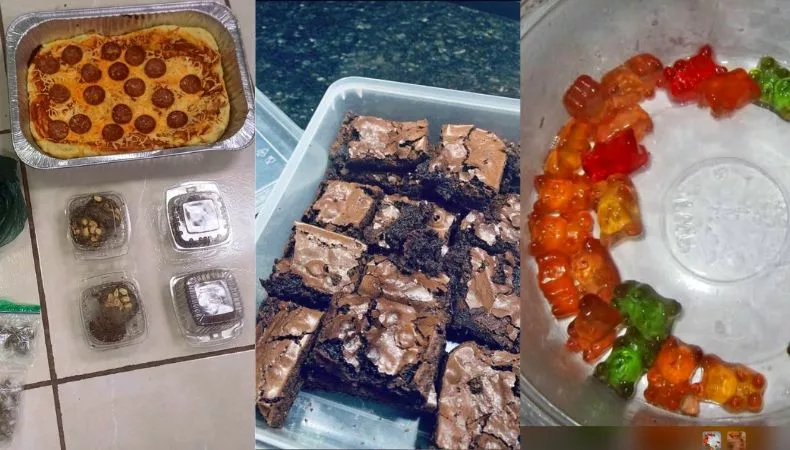 Autoridades reportaron la detención de un adolescente acusado de distribuir brownies, pizzas y gomitas elaboradas con drogas en centros escolares.
