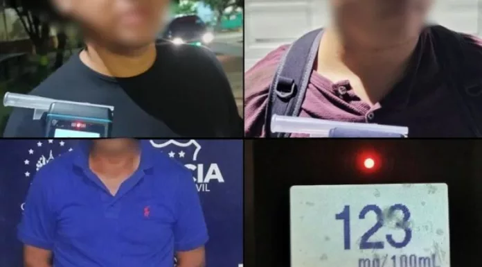 Las autoridades reportaron la captura de al menos cuatro personas por conducción peligrosa en distintos puntos del país.