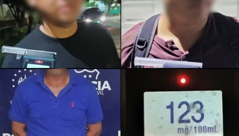 Las autoridades reportaron la captura de al menos cuatro personas por conducción peligrosa en distintos puntos del país.