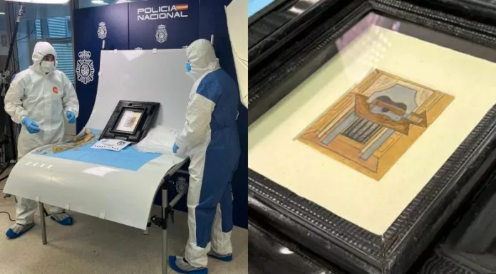 La Policía Nacional española recuperó un cuadro de Pablo Picasso desaparecido a principios de octubre cuando debía ser trasladado de Madrid a Granada.