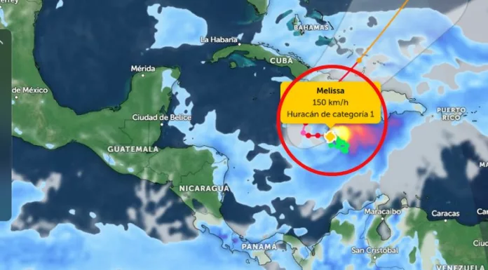 El NHC informó que la tormenta tropical Melissa se fortaleció a huracán, con vientos de 120 km/h, y podría alcanzar categoría 4 en las próximas horas.