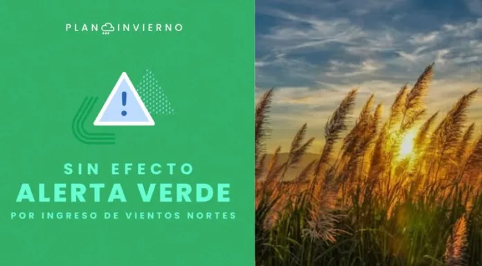 Protección Civil levantó la alerta verde a nivel nacional por lluvias debido al ingreso de vientos nortes.