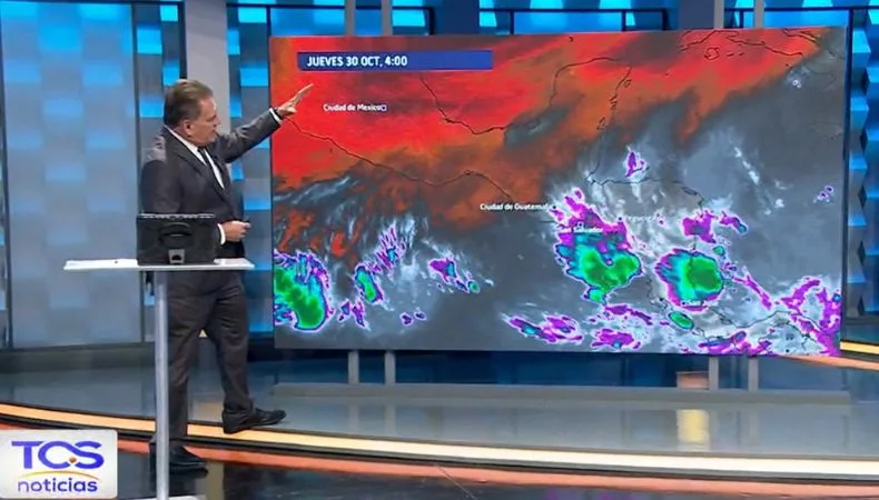 En zonas altas y abiertas, los vientos podrían superar los 40 kms. Todavía podrían tenerse algunas lluvias por remanente de humedad.