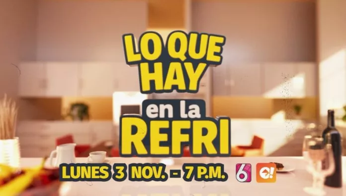 “Lo que hay en la refri” el nuevo programa que llega a Canal 6 Desde el lunes 3 de noviembre a las 7:00 p.m., Canal 6 presenta un programa donde distintas personalidades deberán cocinar con lo que encuentren en la refri. Una propuesta divertida, impredecible y llena de sabor, conducida por un experto en la cocina.