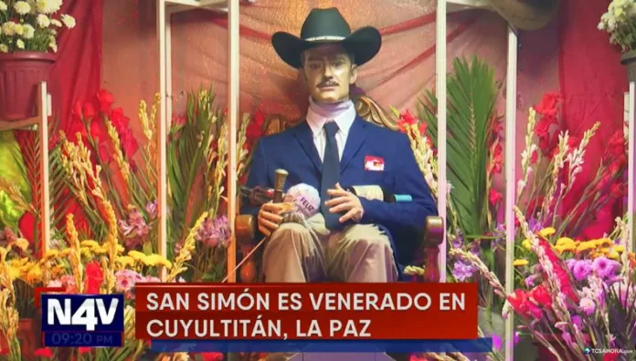 Fieles mantienen vivo el culto a San Simón en Cuyultitán Cada año, cientos de fieles llegan al distrito de Cuyultitán para honrar a San Simón, ofrecer sus ofrendas y participar en rituales.