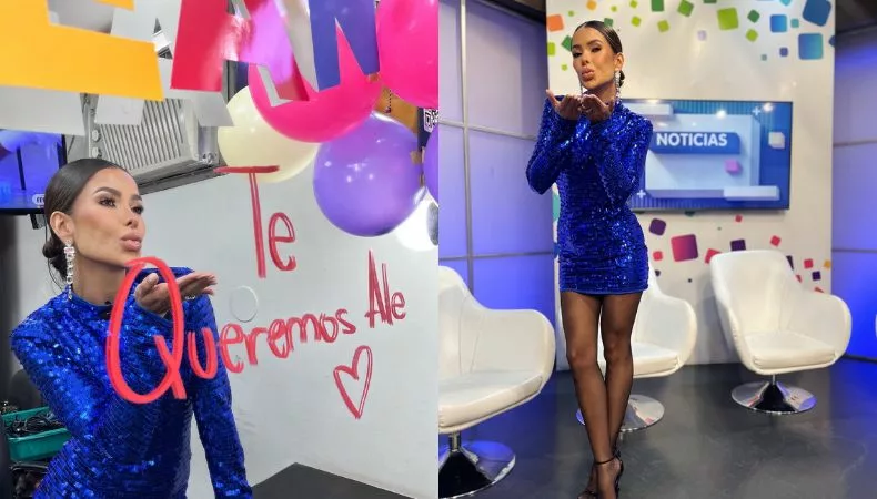 La conductora compartió su día especial junto a sus compañeros de la revista matutina, quienes la sorprendieron en pleno set con música, mensajes y un ambiente lleno de buena vibra.