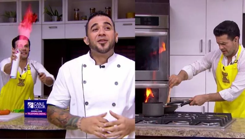Mostaza, canela y una llamarada de soplete marcaron el debut de Henry Urbina en la cocina. El conductor protagonizó un arranque de semana lleno de sabor y de fuego. ¿Qué platillo preparó con esos ingredientes y cómo terminó casi incendiando la cocina?