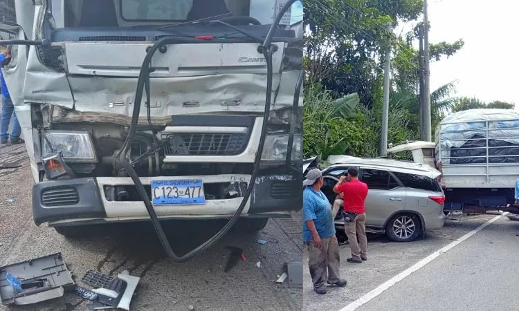 Una serie de accidentes de tránsito ocurridos en distintos puntos del Área Metropolitana de San Salvador dejó al menos seis personas lesionadas.