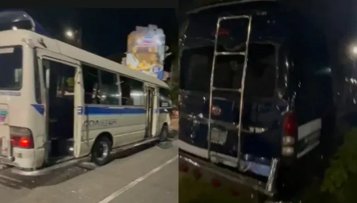 Varios lesionados en accidente ocurrido en carretera Panamericana Un accidente de tránsito entre dos microbuses se registró la tarde de este martes en la carretera Panamericana en dirección hacia Santa Tecla.