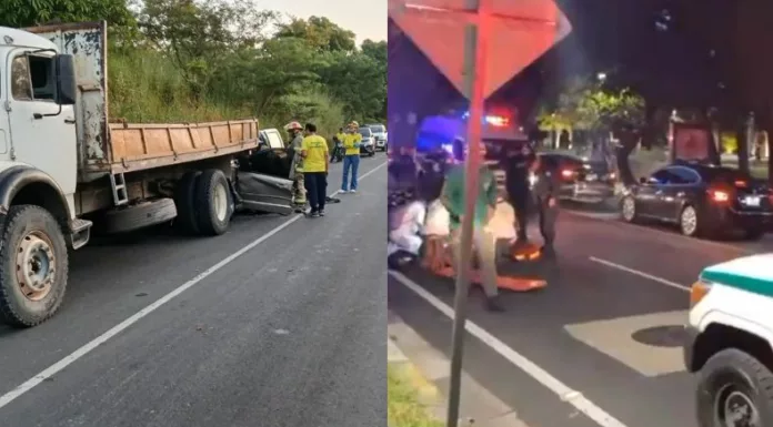 Una persona falleció y al menos ocho resultaron lesionadas en diferentes accidentes de tránsito registrados en las últimas horas en distintos puntos del país.