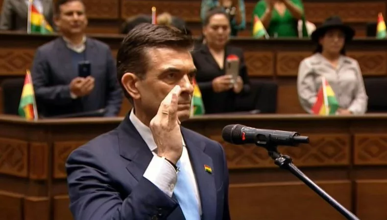 El nuevo presidente de Bolivia, el centroderechista Rodrigo Paz, prometió este sábado en su discurso de investidura que el país 