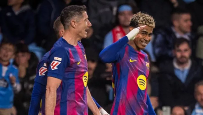 Barcelona goleó al Celta de Vigo Robert Lewandowski fue la gran figura al anotar tres goles en la victoria de visita del Barcelona ante el Celta de Vigo.
