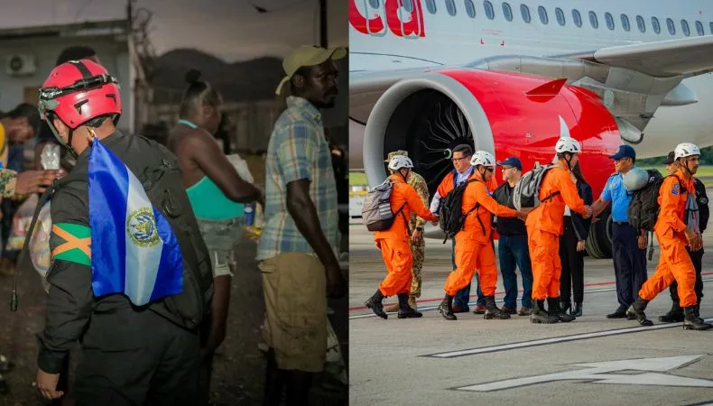 Regresa primer contingente humanitario que brindó apoyo en Jamaica Esta mañana arribó al país el primer contingente de salvadoreños que participó en la misión de ayuda humanitaria en Jamaica, tras el paso del huracán Melissa.