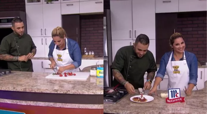 Fresas, chocolate blanco y una buena dosis de improvisación dieron sabor a la participación de Liz Pleitez en el programa culinario de Canal 6. ¿Qué platillo preparó y cómo logró conquistar al chef con un sabor perfecto?