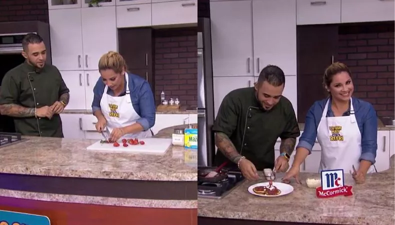 Fresas, chocolate blanco y una buena dosis de improvisación dieron sabor a la participación de Liz Pleitez en el programa culinario de Canal 6. ¿Qué platillo preparó y cómo logró conquistar al chef con un sabor perfecto?