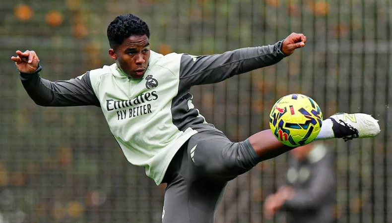Endrick, delantero del Real Madrid, buscaría sumar más minutos de juego de cara a la próxima Copa Mundial de Fútbol del 2026.