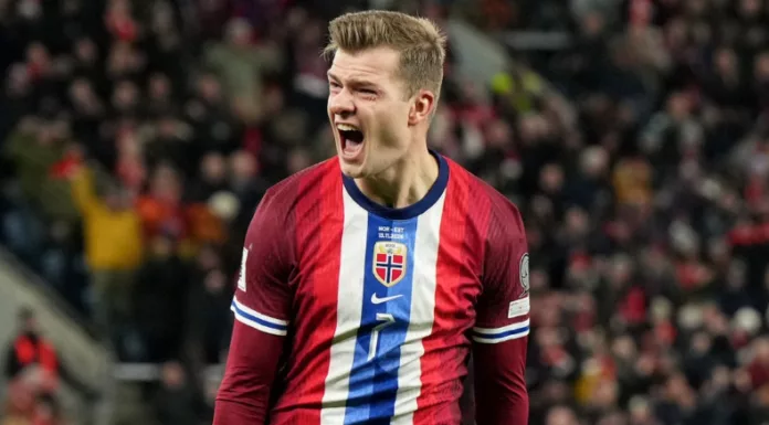 Noruega goleó en casa a la selección de Estonia y está a un punto de sellar su clasificación al Mundial 2026.