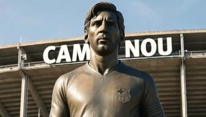 Laporta anuncia que el Barça le hará una estatua a Messi Joan Laporta reveló algunos este jueves algunos detalles que realizarán en el homenaje a Lionel Messi en el Camp Nou.