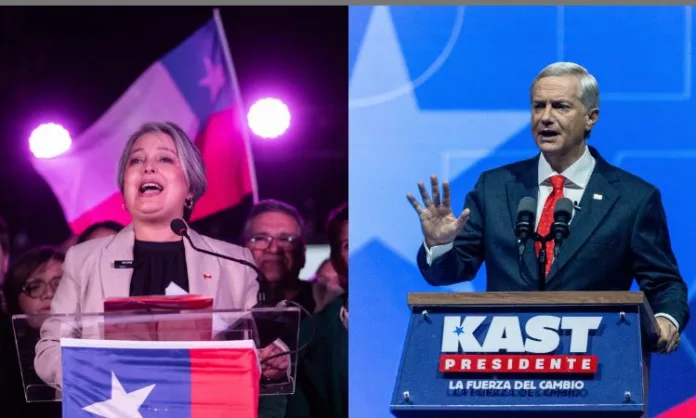 Chile Una comunista y un conservador a segunda vuelta (1) En Chile, no hubo ganador de la presidencia en las elecciones de este domingo, por lo que habrá segunda vuelta el 14 de diciembre.