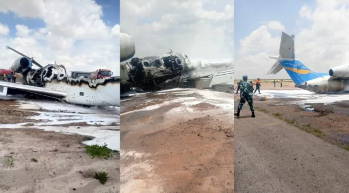 El ministro de Minas de la República Democrática del Congo y miembros de su equipo sobrevivieron a un accidente de avión durante un aterrizaje.