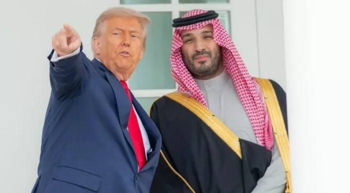 Donald Trump recibió este martes en la Casa Blanca al príncipe heredero de Arabia Saudita, Mohamed bin Salmán.