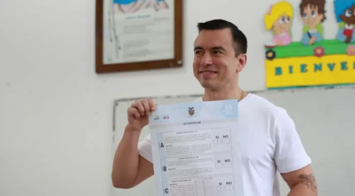 La presidencia de Ecuador informó que el presidente Daniel Noboa realizó cambios en su gabinete tras la derrota en el referéndum.