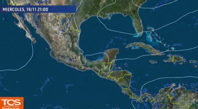 Hoy, las temperaturas podrían llegar hasta los 36° C. Para el final de la tarde, se esperan lluvias en cadena volcánica, zonas norte y occidental.