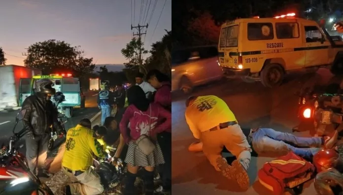 Racha de accidentes deja 12 heridos y tres capturados Al menos 12 heridos y tres capturados dejó una racha de accidentes registrada el sábado por la noche.