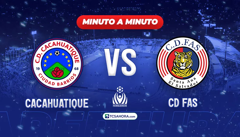 Repasa los detalles del partido de ida de los cuartos de final del Apertura 2025 de la Liga Mayor de Fútbol entre Cacahuatique y FAS.