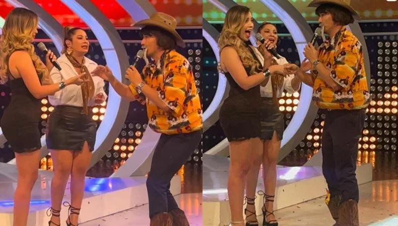 La conductora visitó el programa para invitar a la audiencia a “Navidad en Casa”, y terminó frente a frente con un personaje muy conocido por los televidentes de “Prendi2”.