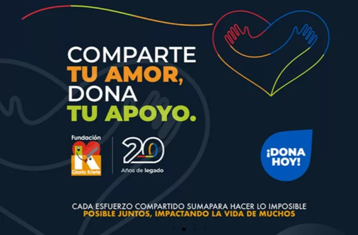 20 años del legado de la Fundación Gloria Kriete en El Salvador En 20 años de apoyo ha transformado la vida de más de 3.2 millones de salvadoreños y ha invertido más de $70 millones en proyectos.
