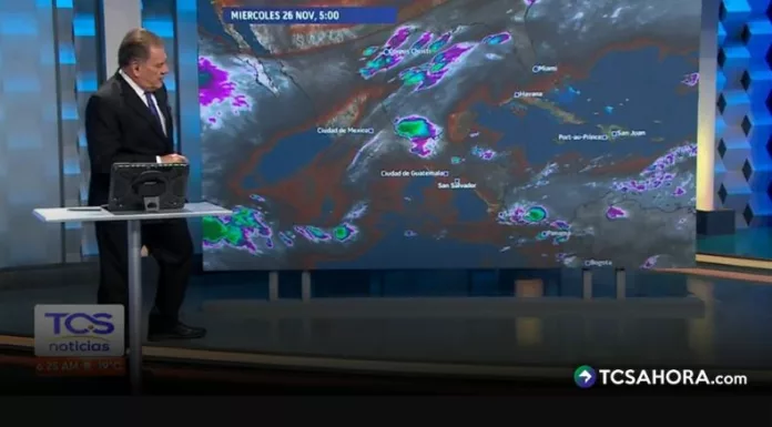 Vientos Nortes podrían permanecer en el país de 24 a 36 horas. Para la semana se visualizan cielos despejados, con alguna lluvia esporádica.
