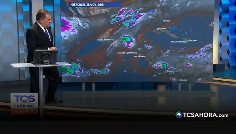 Vientos Nortes podrían permanecer en el país de 24 a 36 horas. Para la semana se visualizan cielos despejados, con alguna lluvia esporádica.