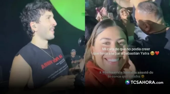 La conductora de “Llévatelo” compartió un video que dejó claro lo cerca que estuvo del cantante durante su show en el Gimnasio Nacional.